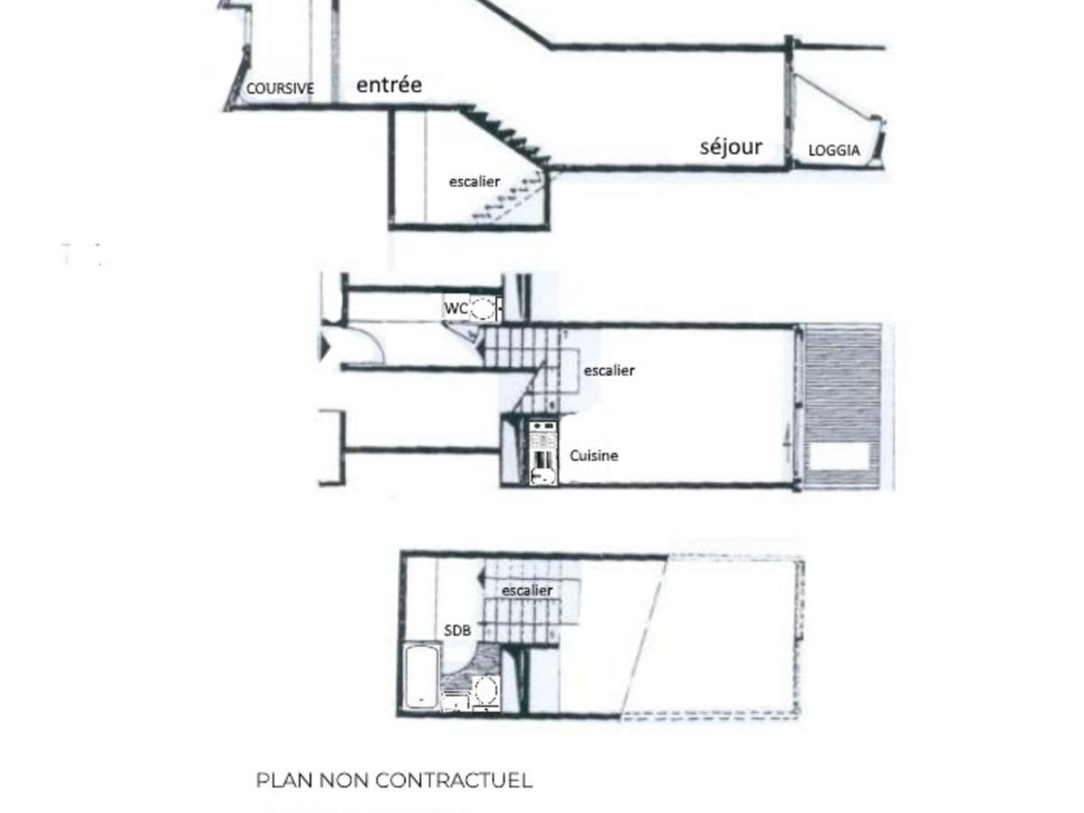 Studio Duplex 4 Personnes Avec Balcon, Brelin, Les Menuires - Fr-1-452-151 Apartment Сен-Мартен-дьо-Белвил Екстериор снимка